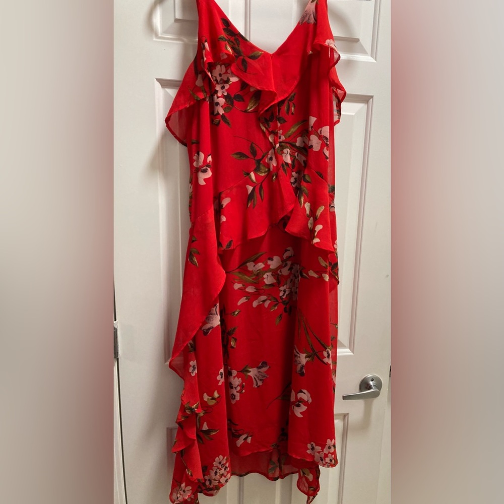 Ryan Michelle Ruffle Floral Dress Size Large - Picture 10 of 11